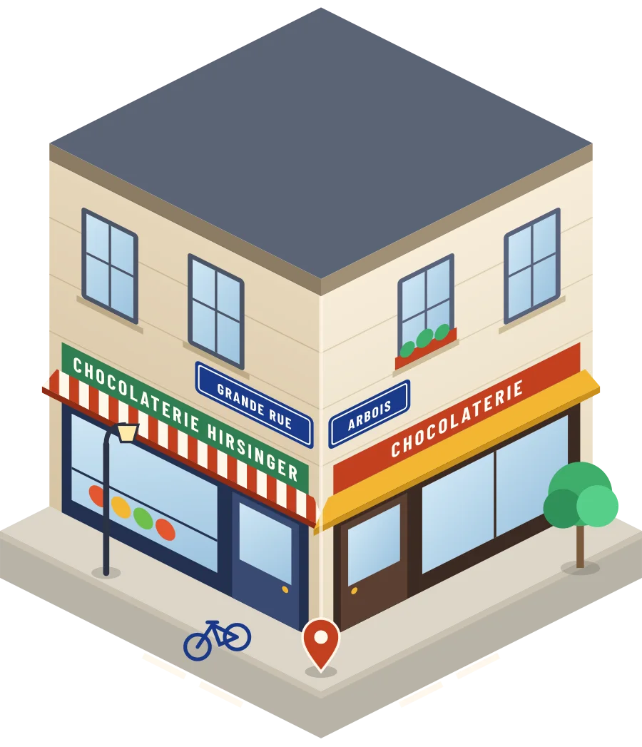 Chocolaterie Hirsinger, chocolaterie grande Rue à Arbois (illustration)