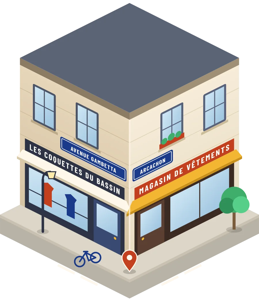 Les coquettes du bassin, magasin de vêtements avenue Gambetta à Arcachon (illustration)