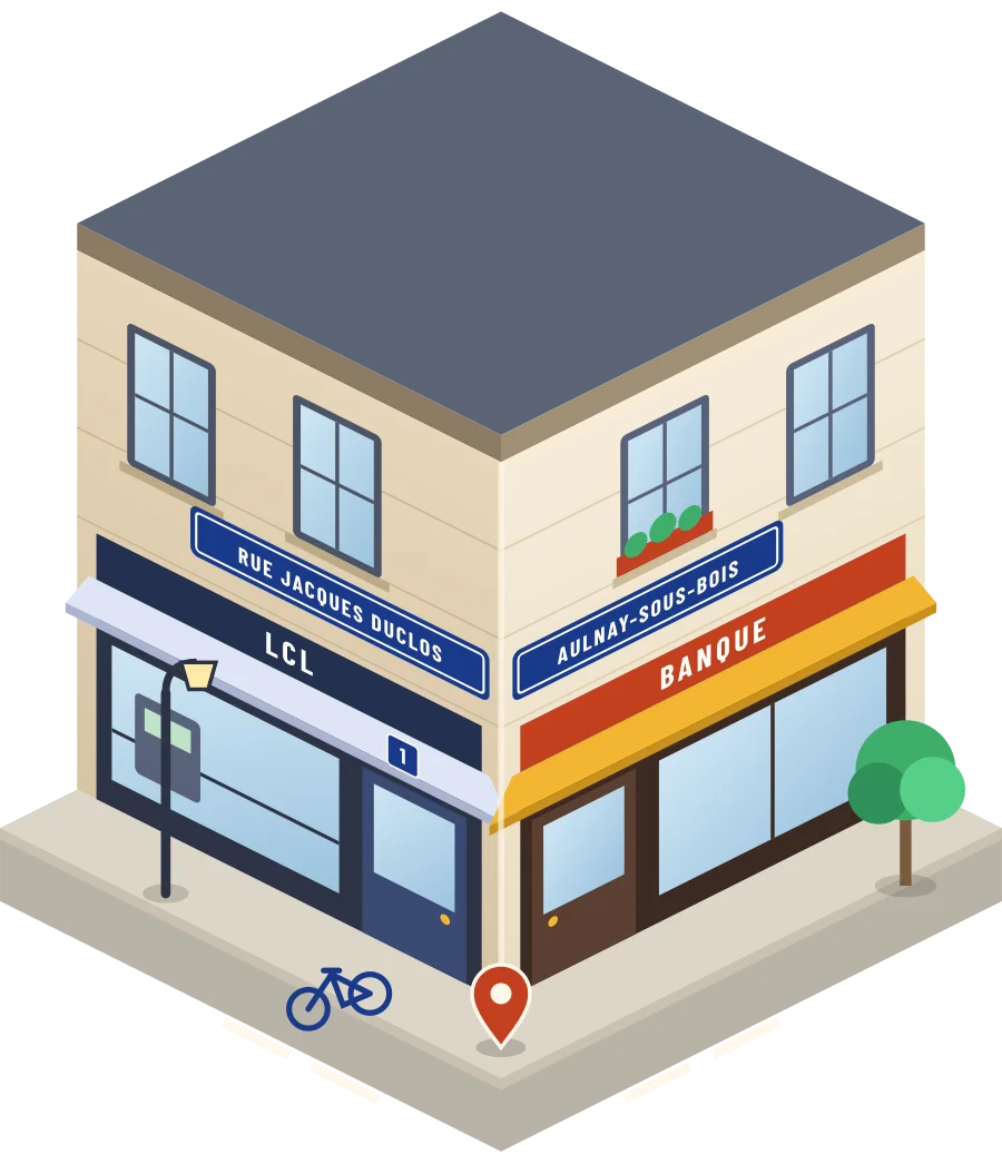 LCL, banque rue Jacques Duclos à Aulnay-sous-Bois (illustration)
