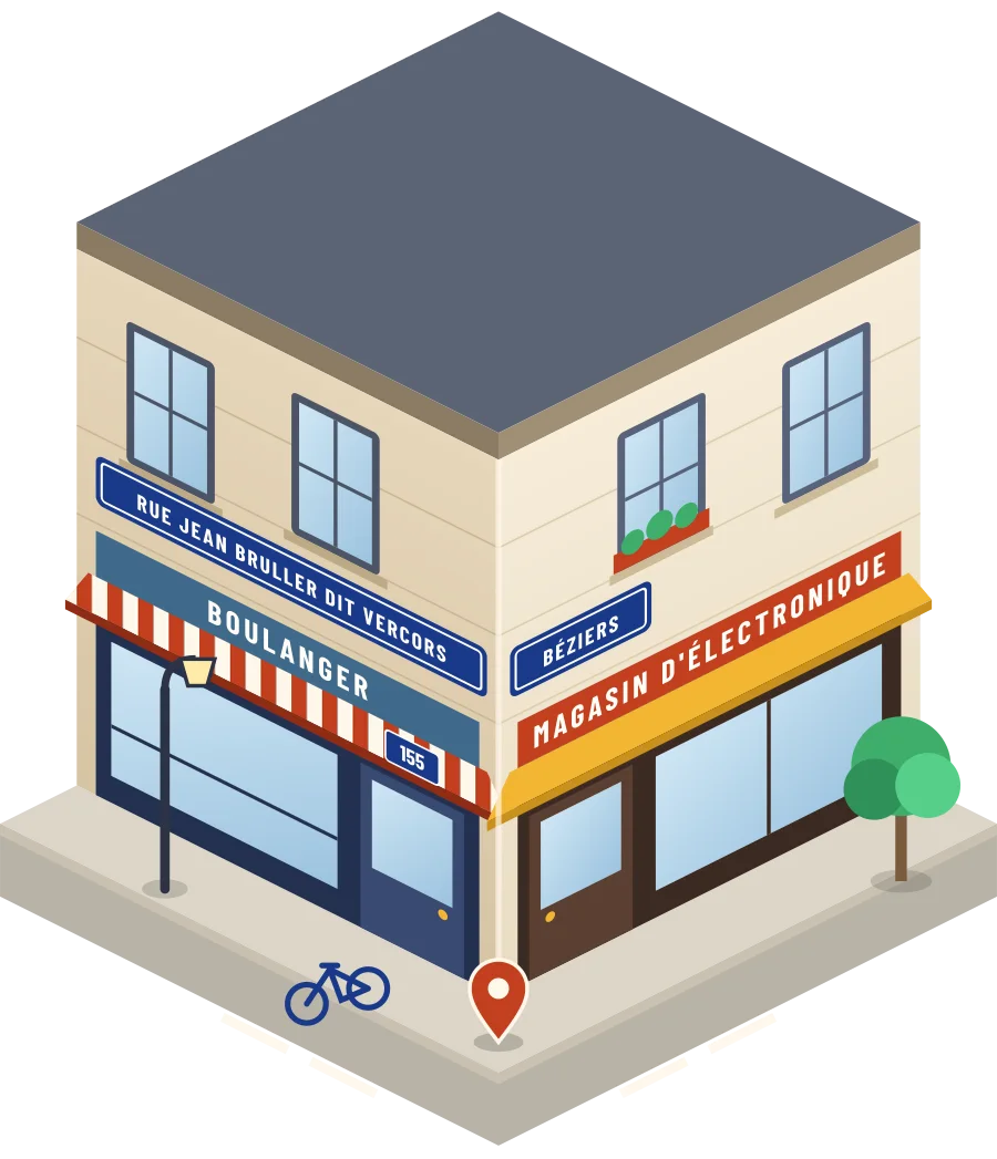 Boulanger, magasin d'électronique rue Jean Bruller dit Vercors à Béziers (illustration)