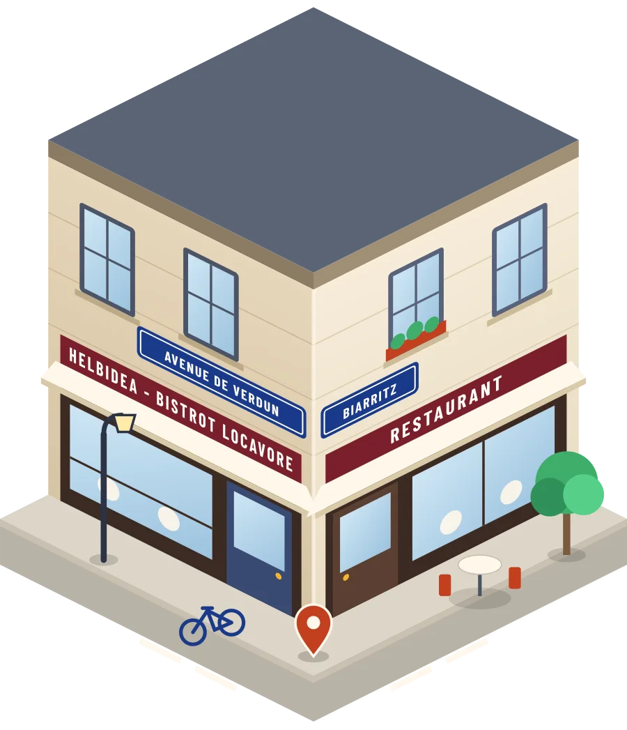 Helbidea - Bistrot locavore, restaurant avenue de Verdun à Biarritz (illustration)