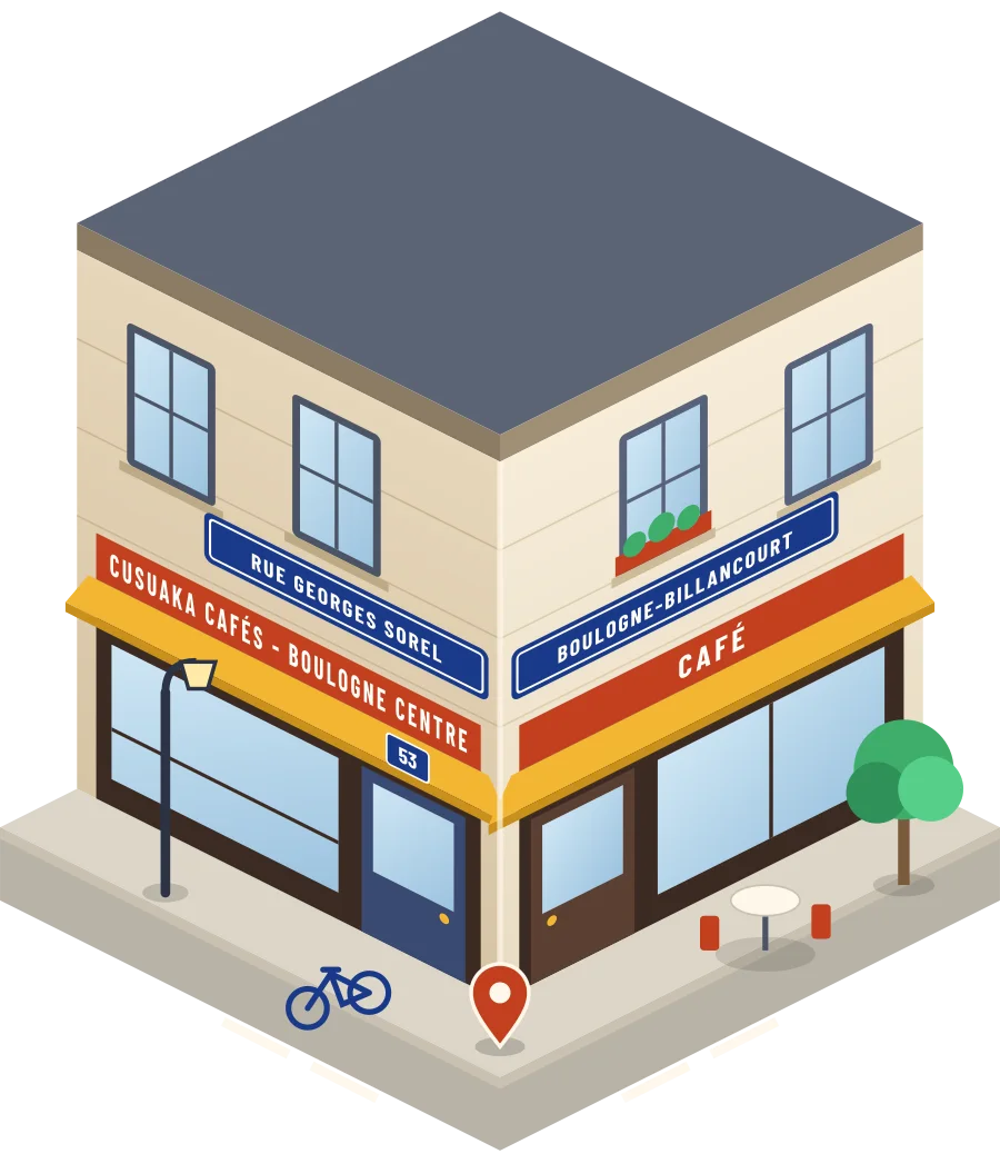 Cusuaka Cafés - Boulogne Centre, café rue Georges Sorel à Boulogne-Billancourt (illustration)