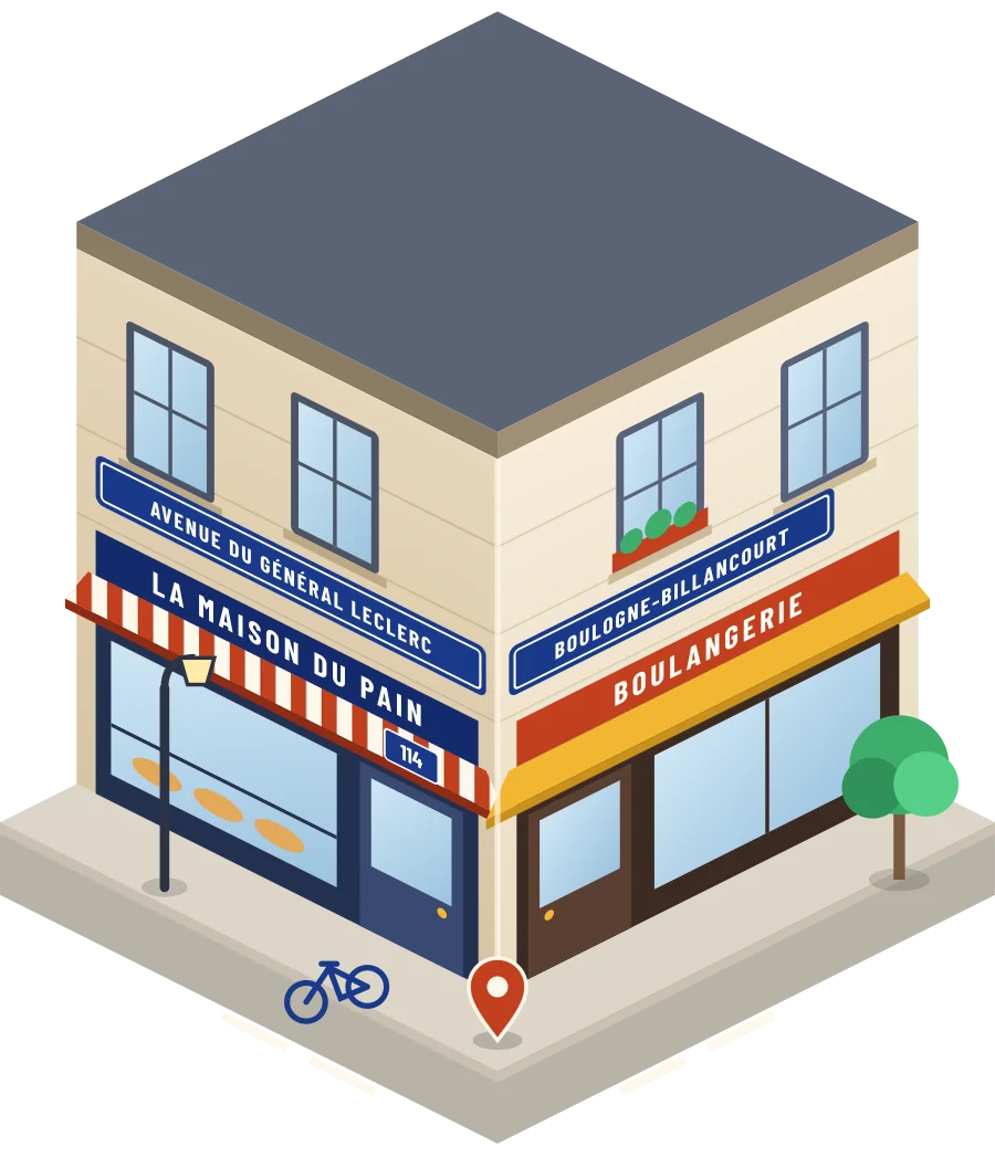 La Maison du Pain, boulangerie avenue du Général Leclerc à Boulogne-Billancourt (illustration)