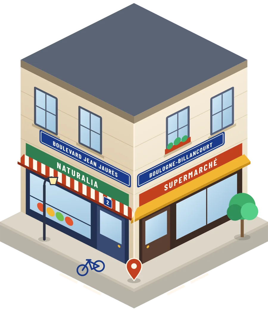 Naturalia, supermarché boulevard Jean Jaurès à Boulogne-Billancourt (illustration)
