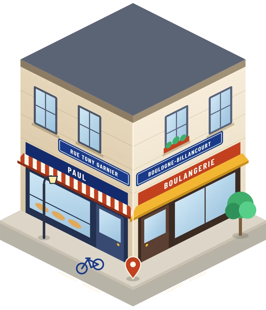 Paul, boulangerie rue Tony Garnier à Boulogne-Billancourt (illustration)