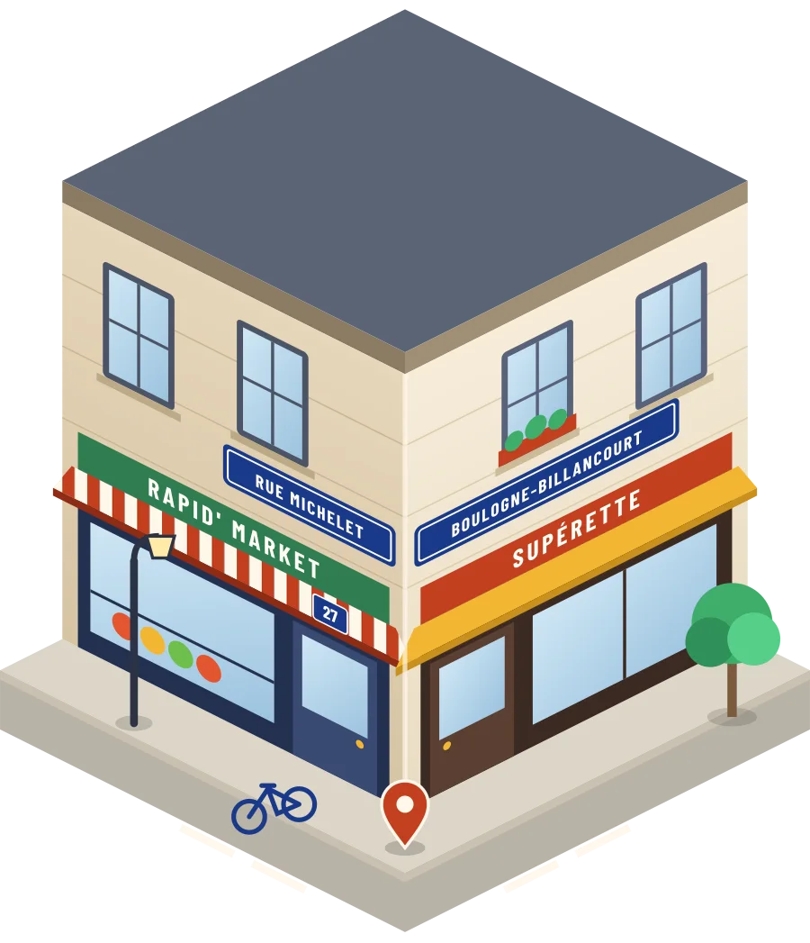 Rapid' Market, supérette rue Michelet à Boulogne-Billancourt (illustration)