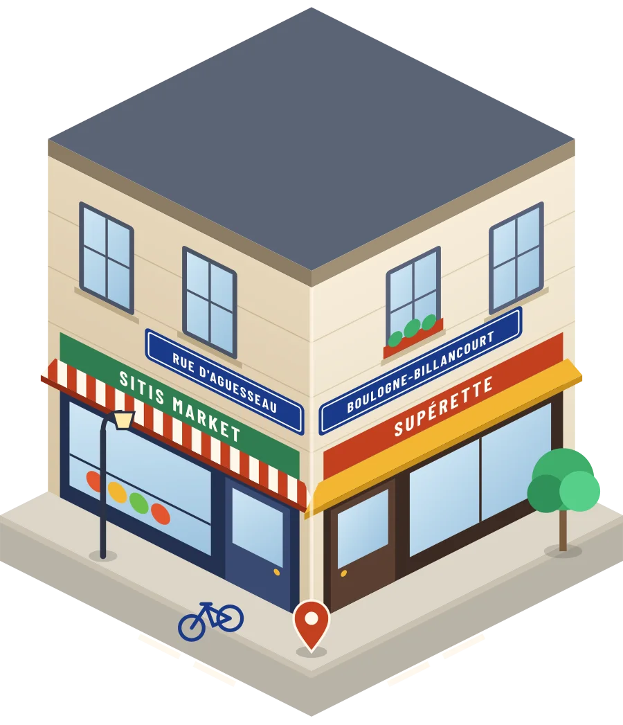 Sitis Market, supérette rue d'Aguesseau à Boulogne-Billancourt (illustration)