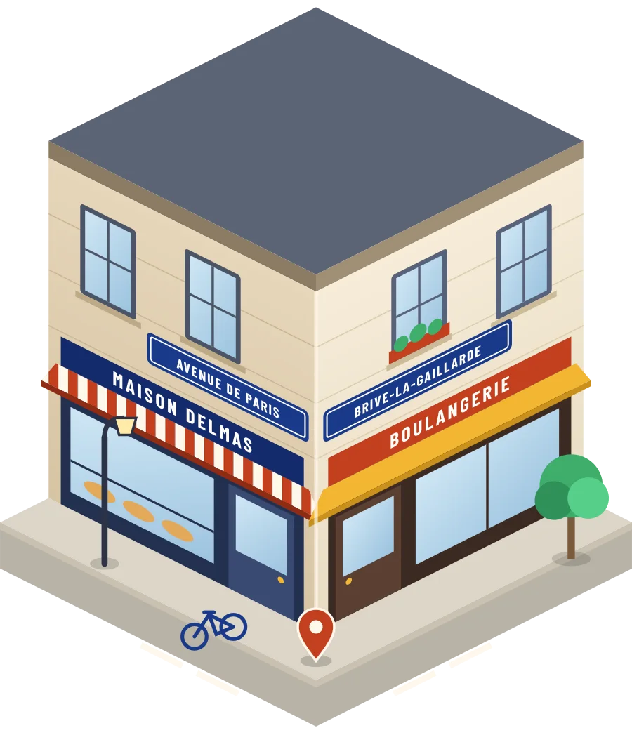Maison Delmas, boulangerie avenue De Paris à Brive-la-Gaillarde (illustration)