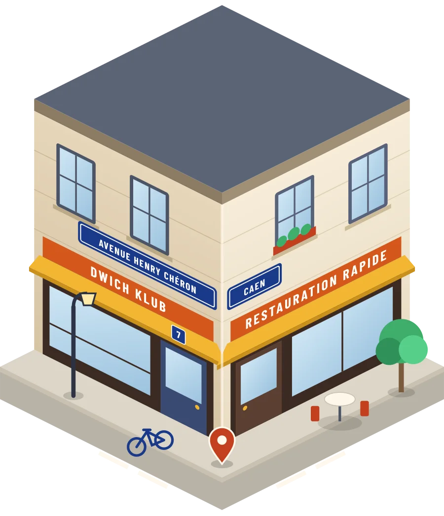 Dwich Klub, restauration rapide avenue Henry Chéron à Caen (illustration)