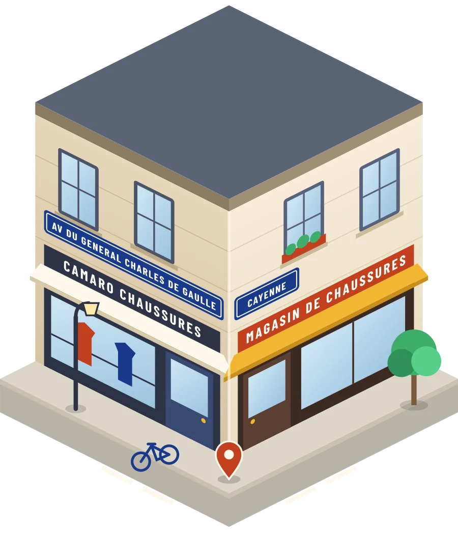 Camaro Chaussures, magasin de chaussures av du General Charles de Gaulle à Cayenne (illustration)
