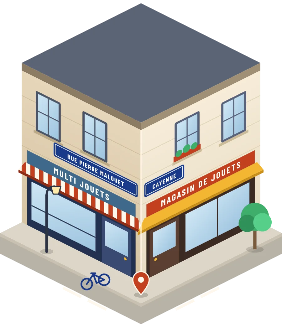 Multi Jouets, magasin de jouets rue Pierre Malouet à Cayenne (illustration)