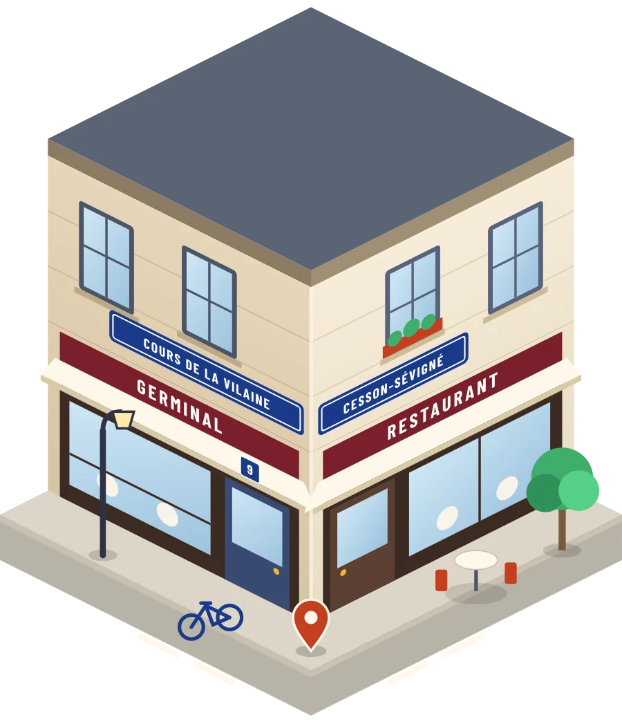 Germinal, restaurant cours de la Vilaine à Cesson-Sévigné (illustration)