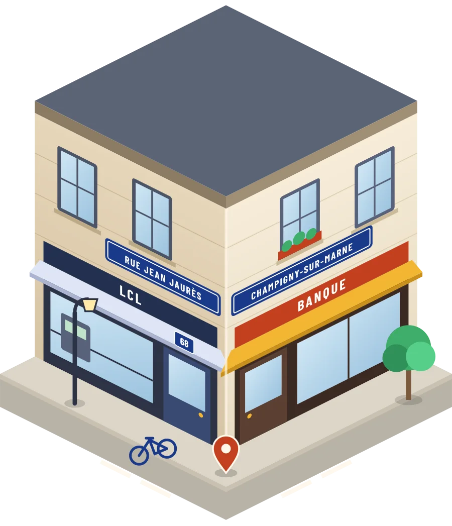 LCL, banque rue Jean Jaurès à Champigny-sur-Marne (illustration)