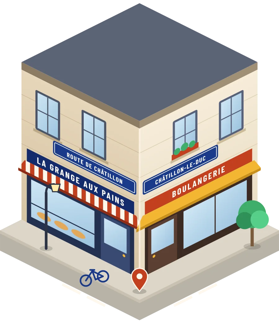 La Grange aux Pains, boulangerie route de Châtillon à Châtillon-le-Duc (illustration)