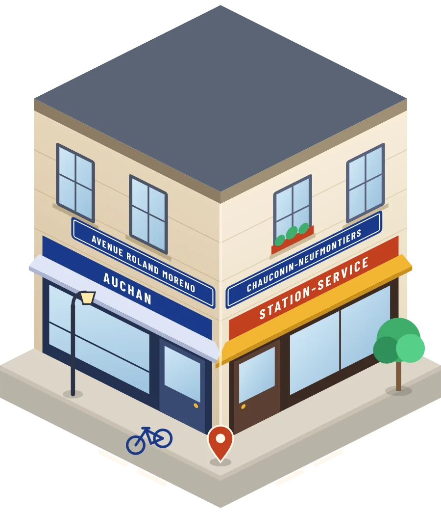 Auchan, station-service avenue Roland Moreno à Chauconin-Neufmontiers (illustration)