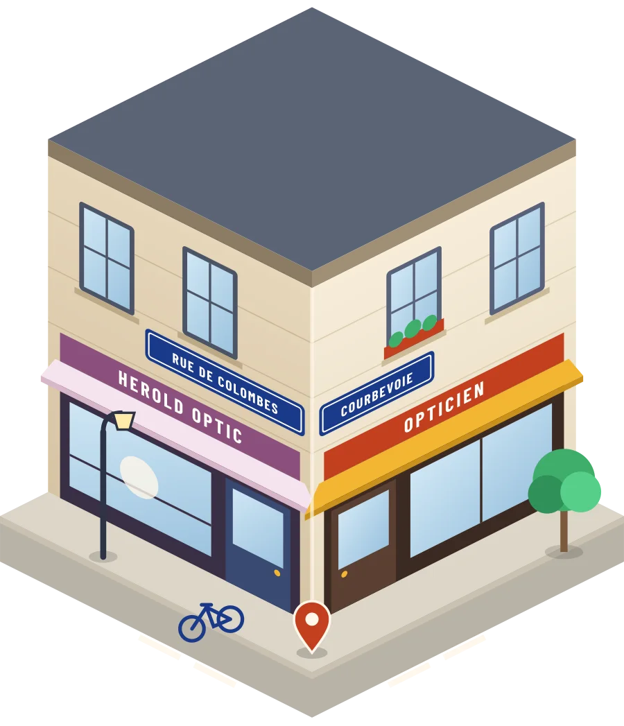 Herold Optic, opticien rue De Colombes à Courbevoie (illustration)