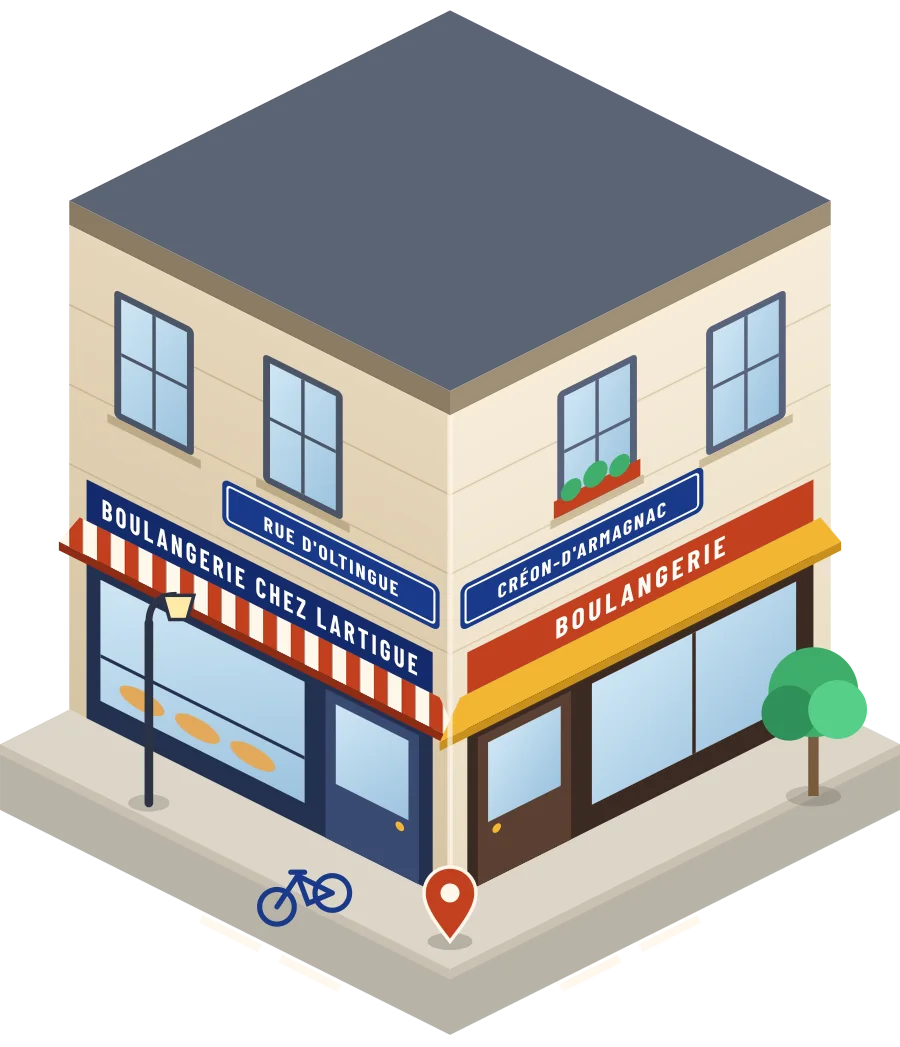 Boulangerie Chez Lartigue, boulangerie rue d'Oltingue à Créon-d'Armagnac (illustration)