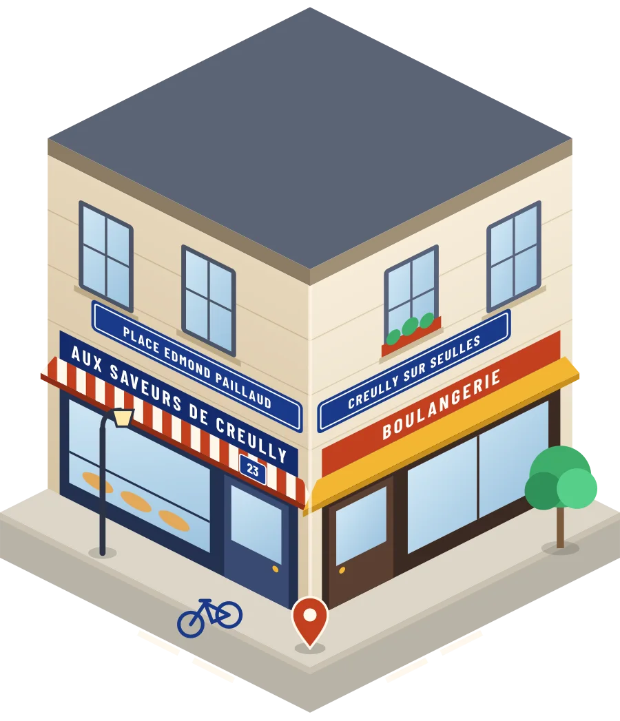 Aux Saveurs de Creully, boulangerie place Edmond Paillaud à Creully sur Seulles (illustration)