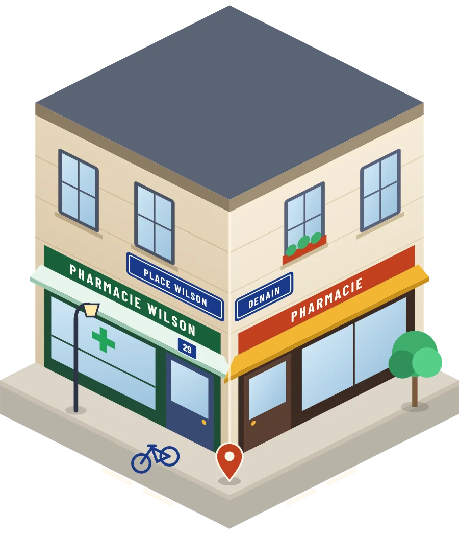 Pharmacie Wilson, pharmacie place Wilson à Denain (illustration)