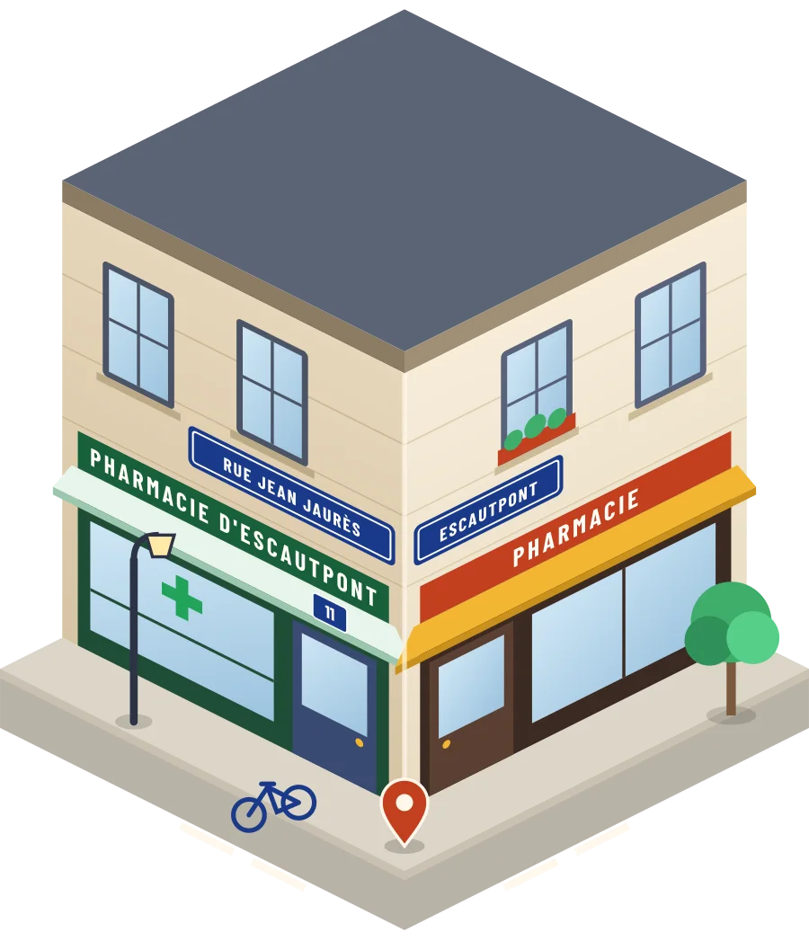 Pharmacie d'Escautpont, pharmacie rue Jean Jaurès à Escautpont (illustration)