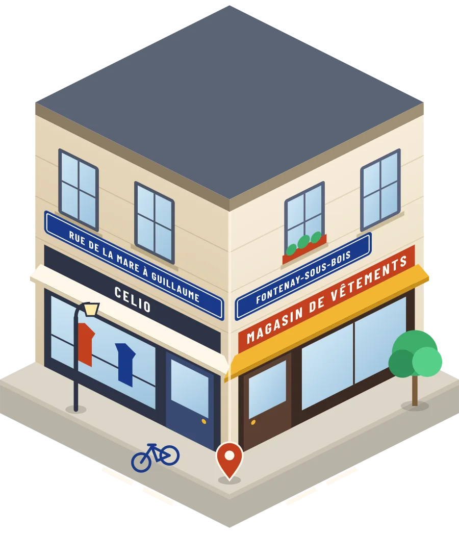 Celio, magasin de vêtements rue de la Mare à Guillaume à Fontenay-sous-Bois (illustration)