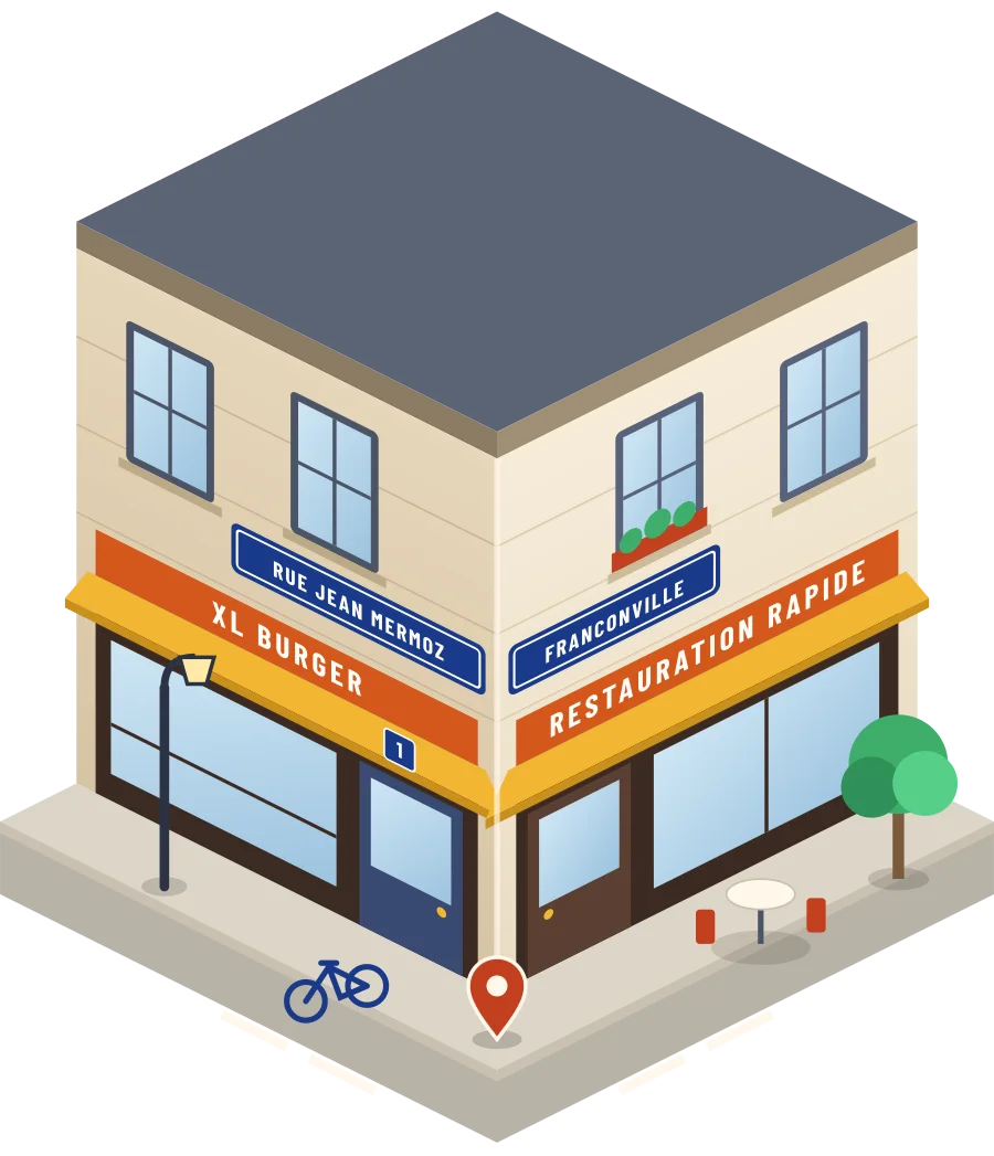 XL Burger, restauration rapide rue Jean Mermoz à Franconville (illustration)