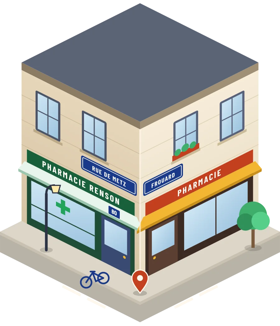 Pharmacie Renson, pharmacie rue de Metz à Frouard (illustration)