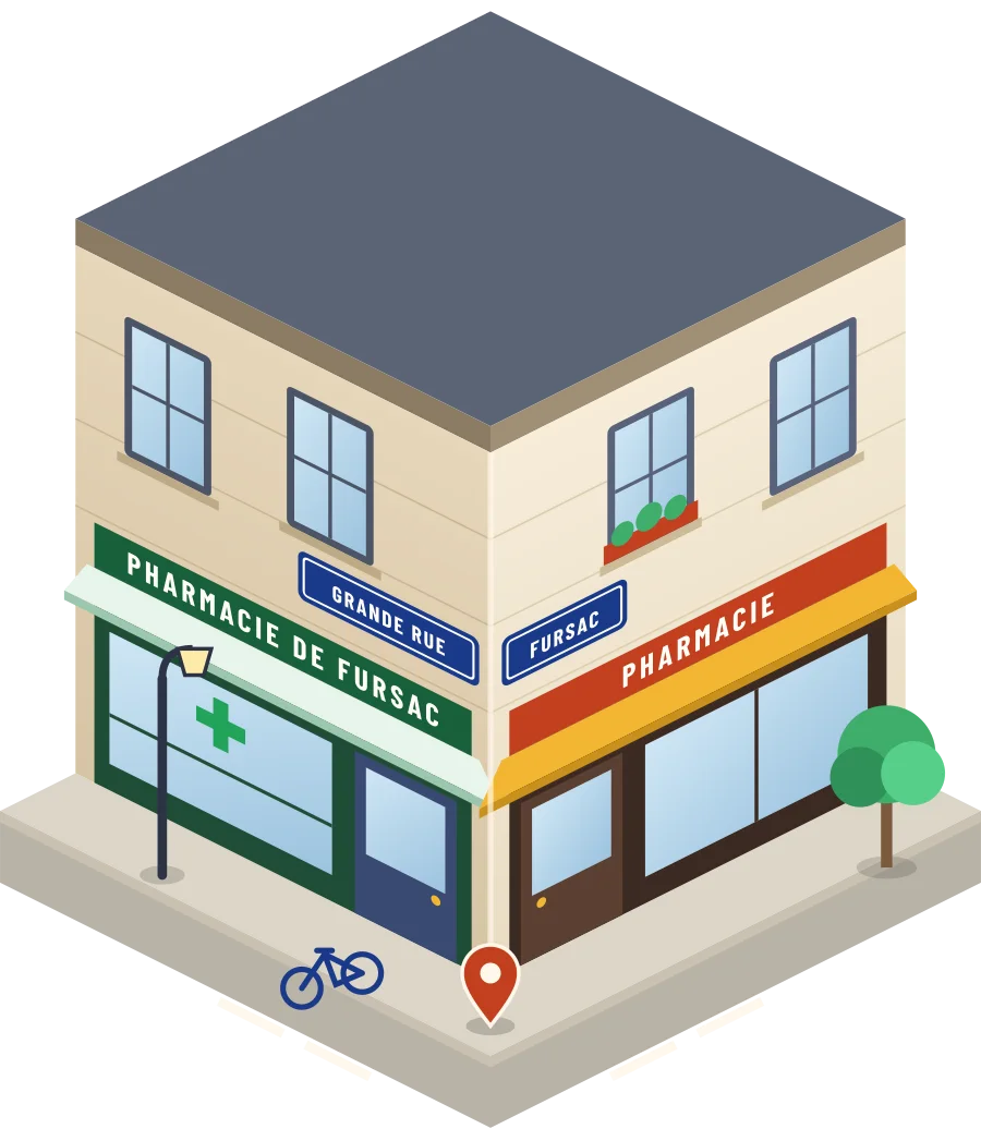 Pharmacie de Fursac, pharmacie grande Rue à Fursac (illustration)