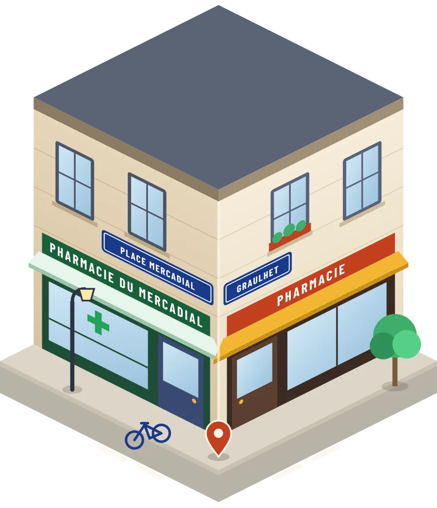 Pharmacie du Mercadial, pharmacie place Mercadial à Graulhet (illustration)