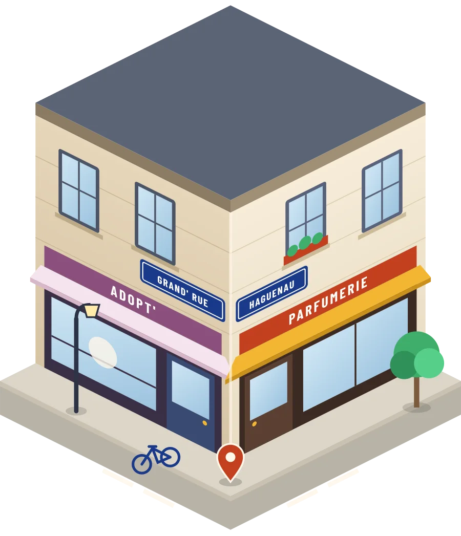 Adopt', parfumerie grand' Rue à Haguenau (illustration)