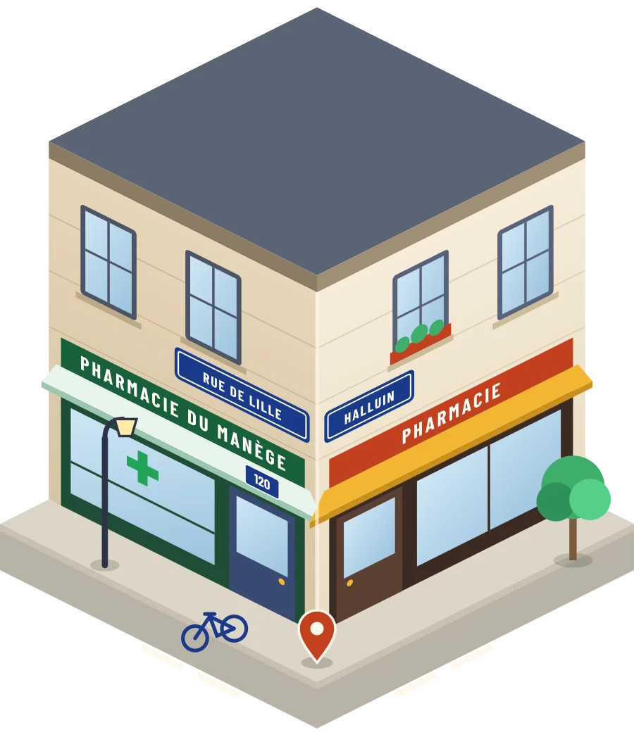 Pharmacie du Manège, pharmacie rue de Lille à Halluin (illustration)