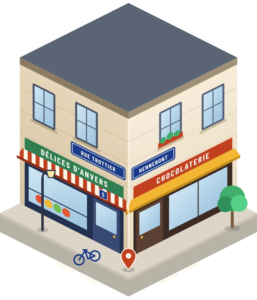 Délices d'Anvers, chocolaterie rue Trottier à Hennebont (illustration)