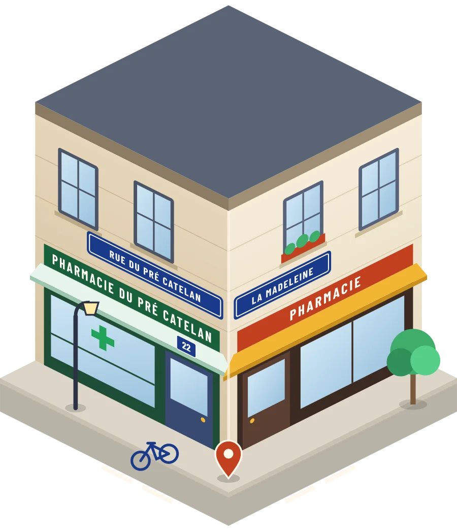 Pharmacie du Pré Catelan, pharmacie rue du Pré Catelan à La Madeleine (illustration)