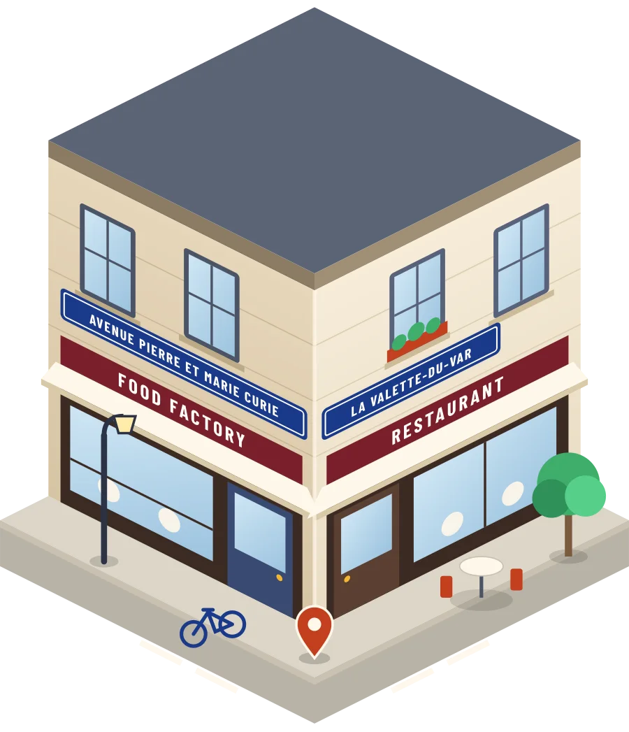 Food Factory, restaurant avenue Pierre et Marie Curie à La Valette-du-Var (illustration)