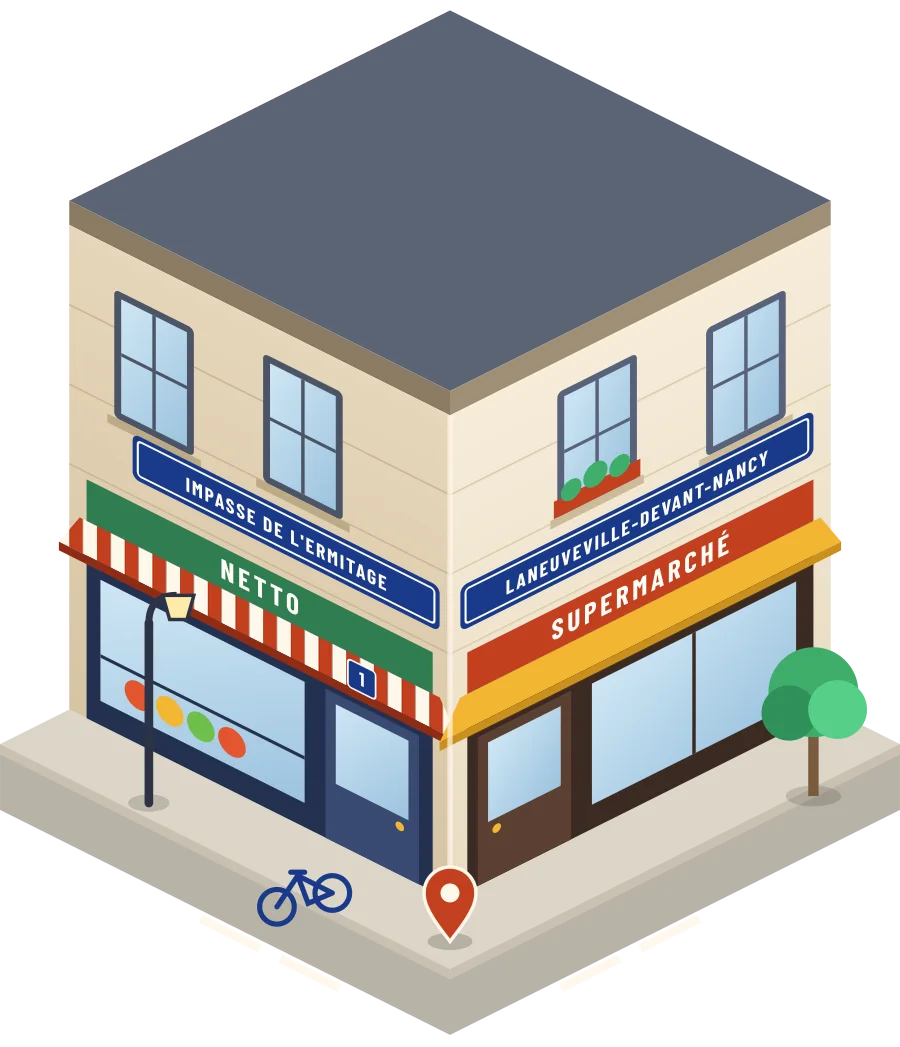 Netto, supermarché impasse de l'ermitage à Laneuveville-devant-Nancy (illustration)