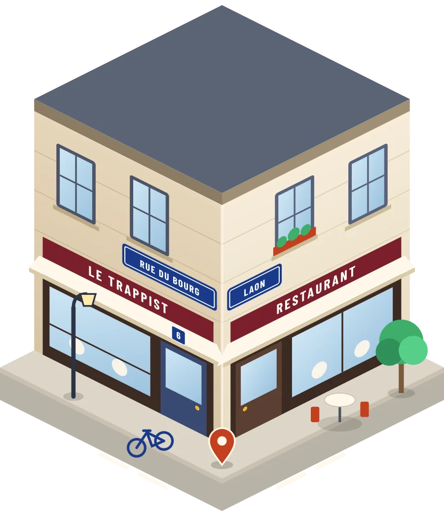 Le Trappist, restaurant rue du Bourg à Laon (illustration)