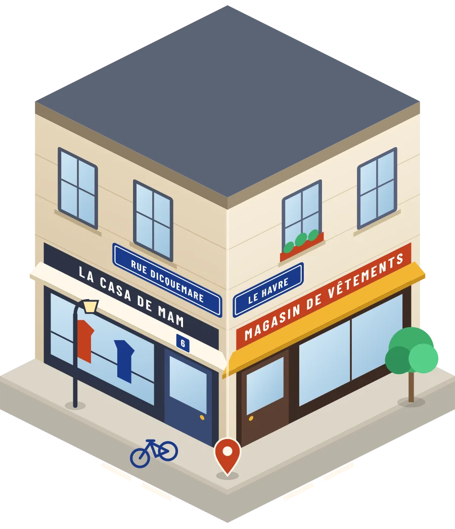 La Casa de Mam, magasin de vêtements rue Dicquemare au Havre (illustration)