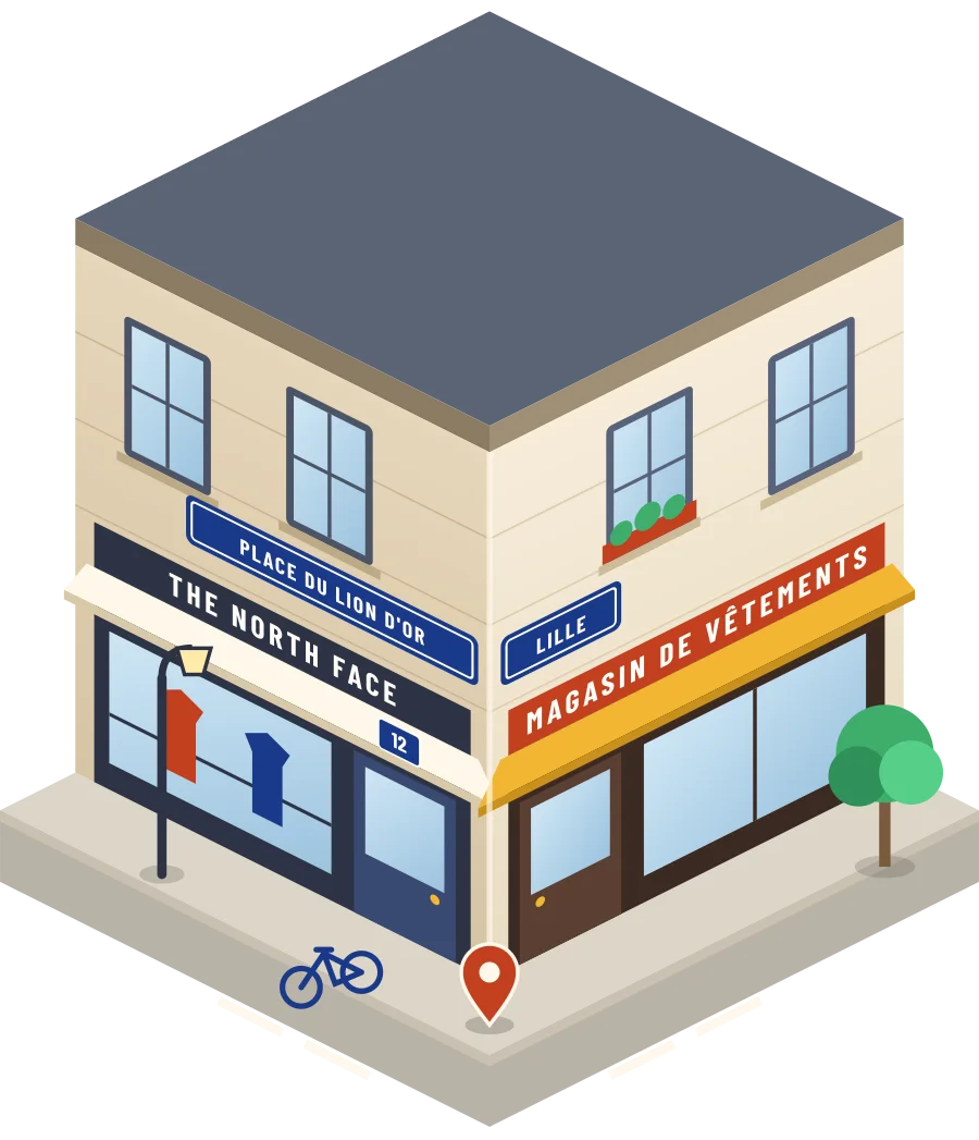 The North Face, magasin de vêtements place du Lion d'Or à Lille (illustration)