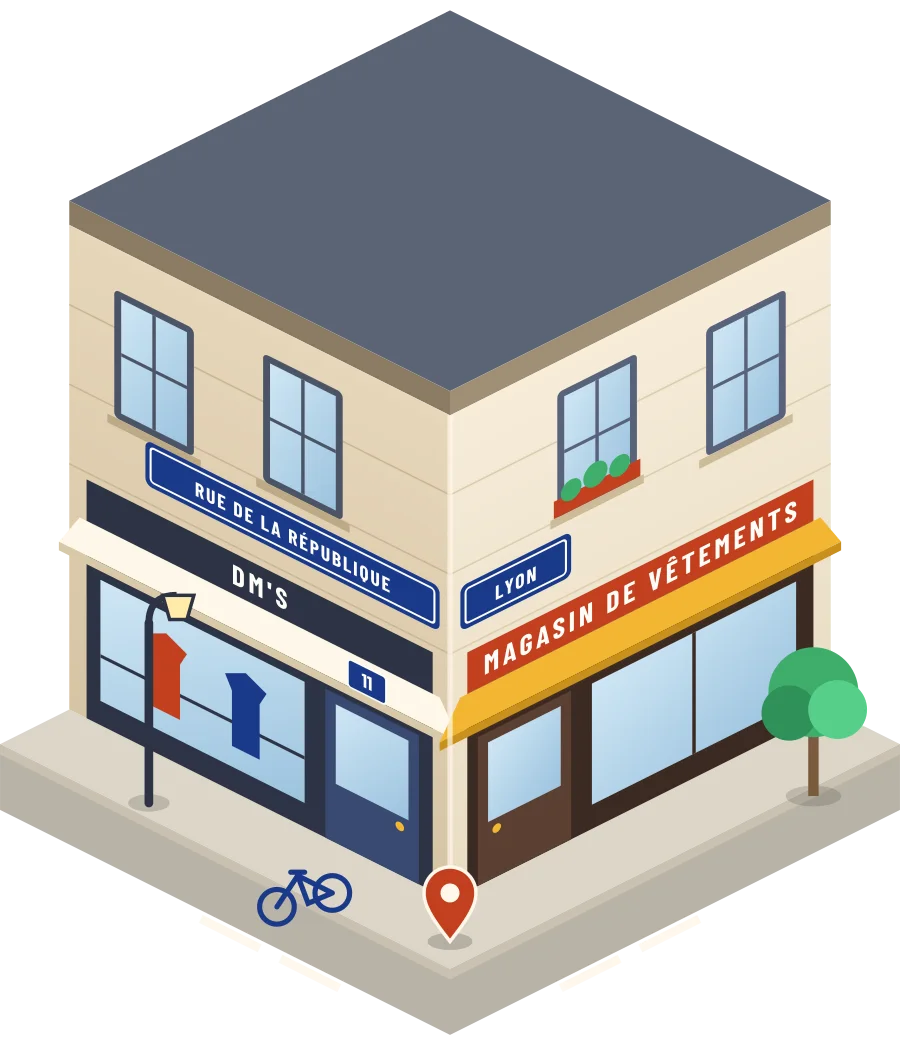 Dm's, magasin de vêtements rue de la République à Lyon (illustration)