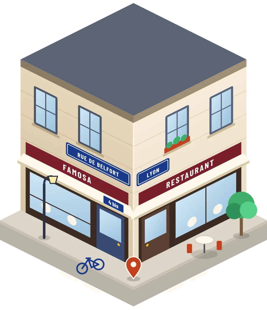 Famosa, restaurant rue de Belfort à Lyon (illustration)