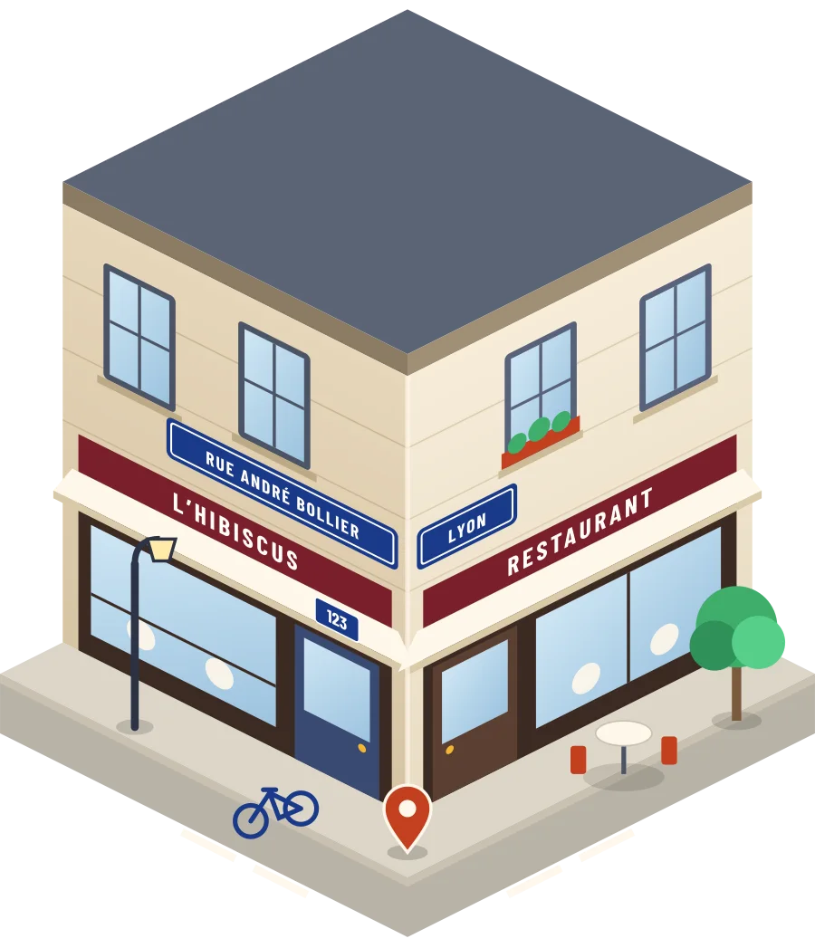 L’Hibiscus, restaurant rue André Bollier à Lyon (illustration)