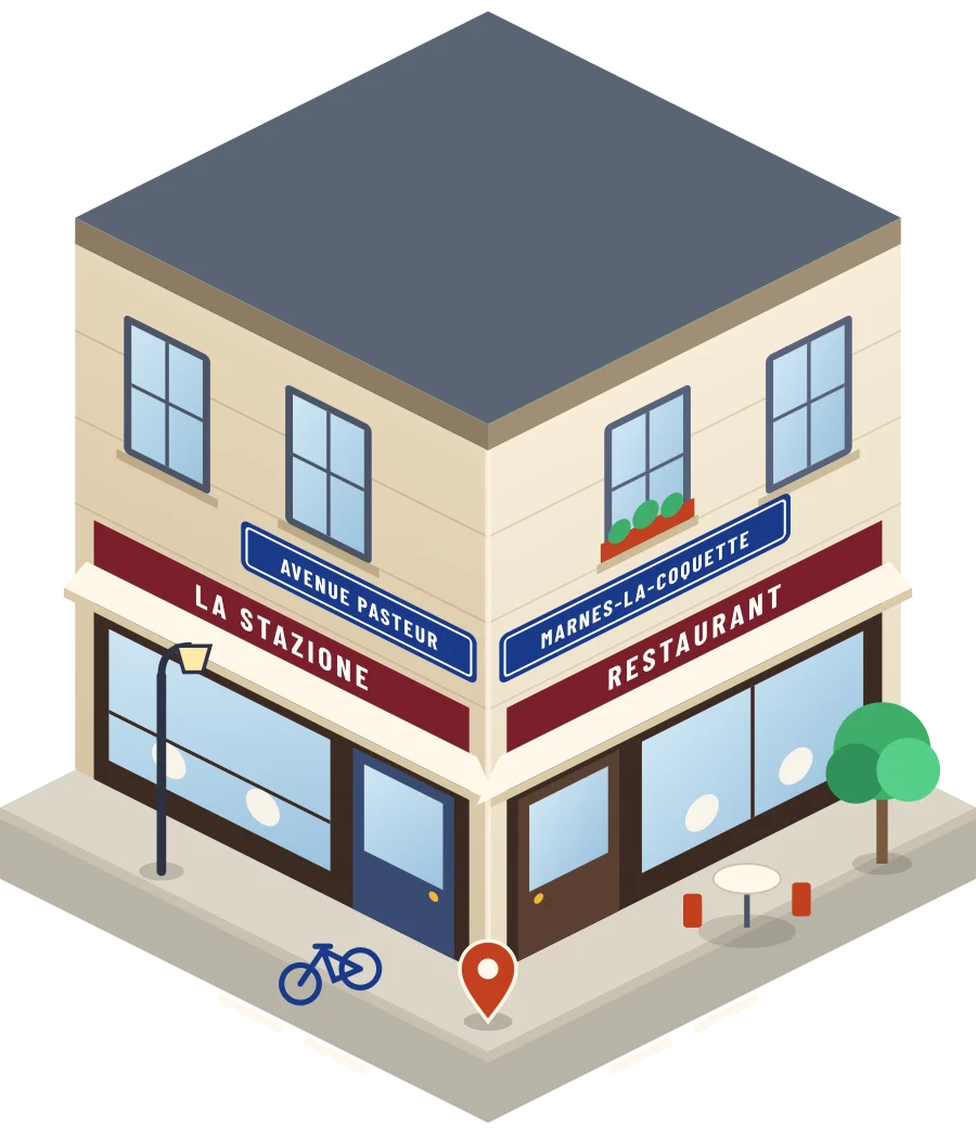 La Stazione, restaurant avenue Pasteur à Marnes-la-Coquette (illustration)