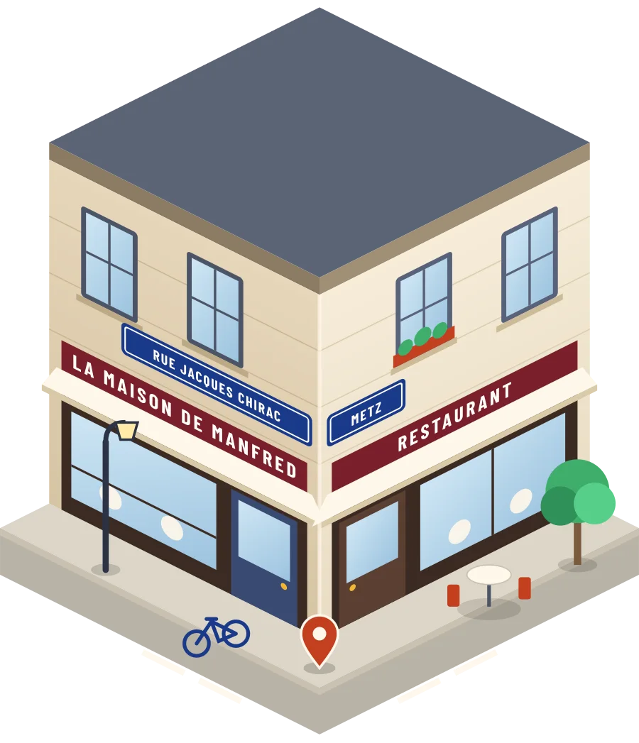 La Maison de Manfred, restaurant rue Jacques Chirac à Metz (illustration)