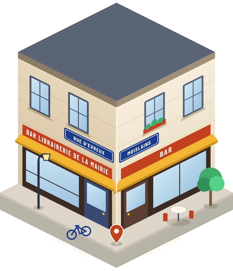 Bar Librairerie De La Mairie, bar rue d’Evreux à Moislains (illustration)