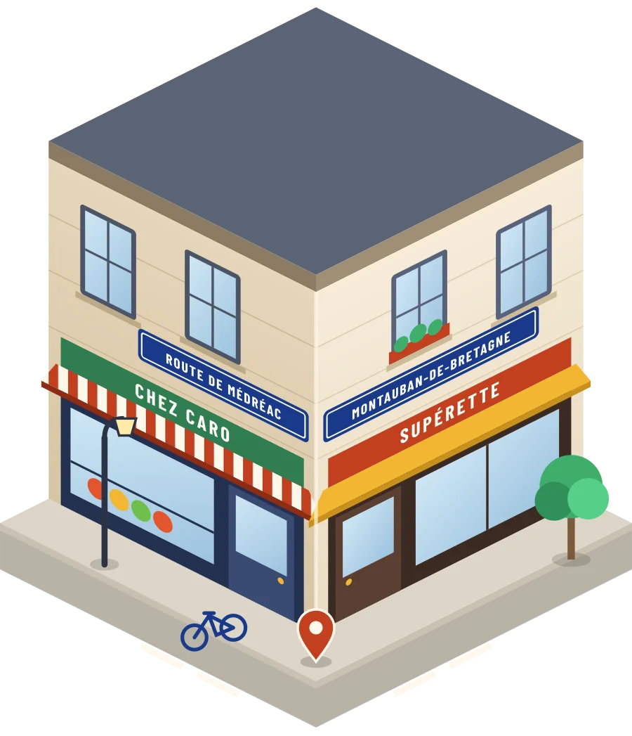 Chez Caro, supérette route de Médréac à Montauban-de-Bretagne (illustration)