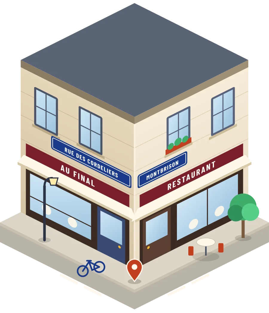 Au Final, restaurant rue des Cordeliers à Montbrison (illustration)