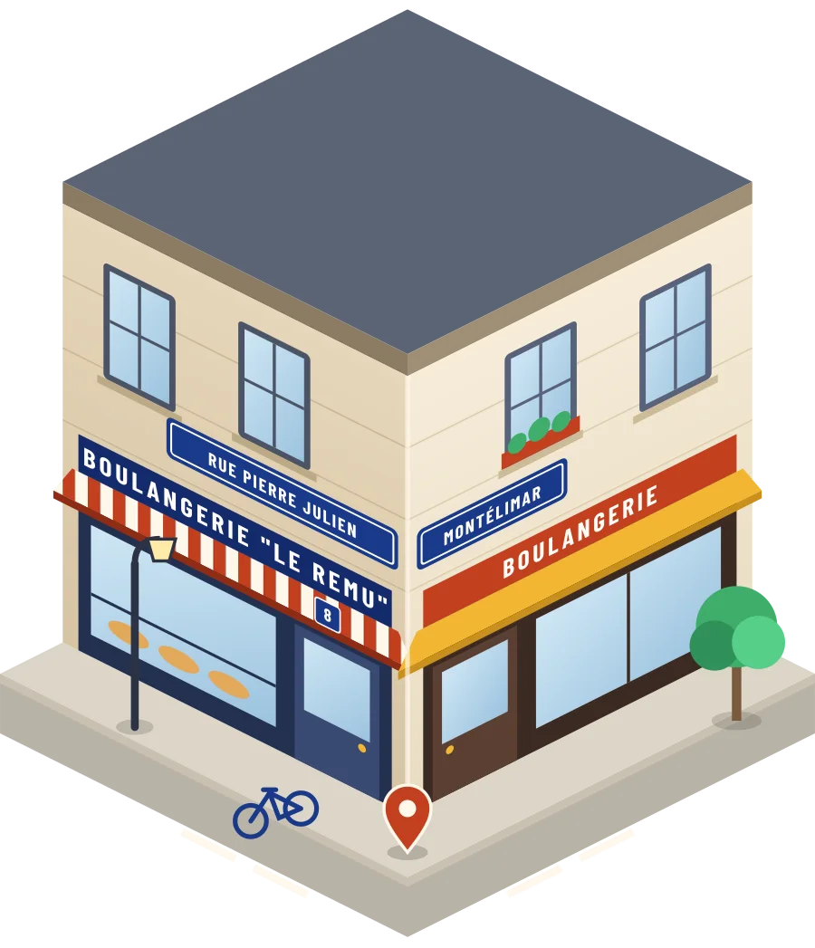 Boulangerie "Le Remu", boulangerie rue Pierre Julien à Montélimar (illustration)