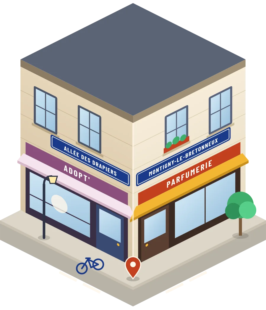 Adopt', parfumerie allée des Drapiers à Montigny-le-Bretonneux (illustration)