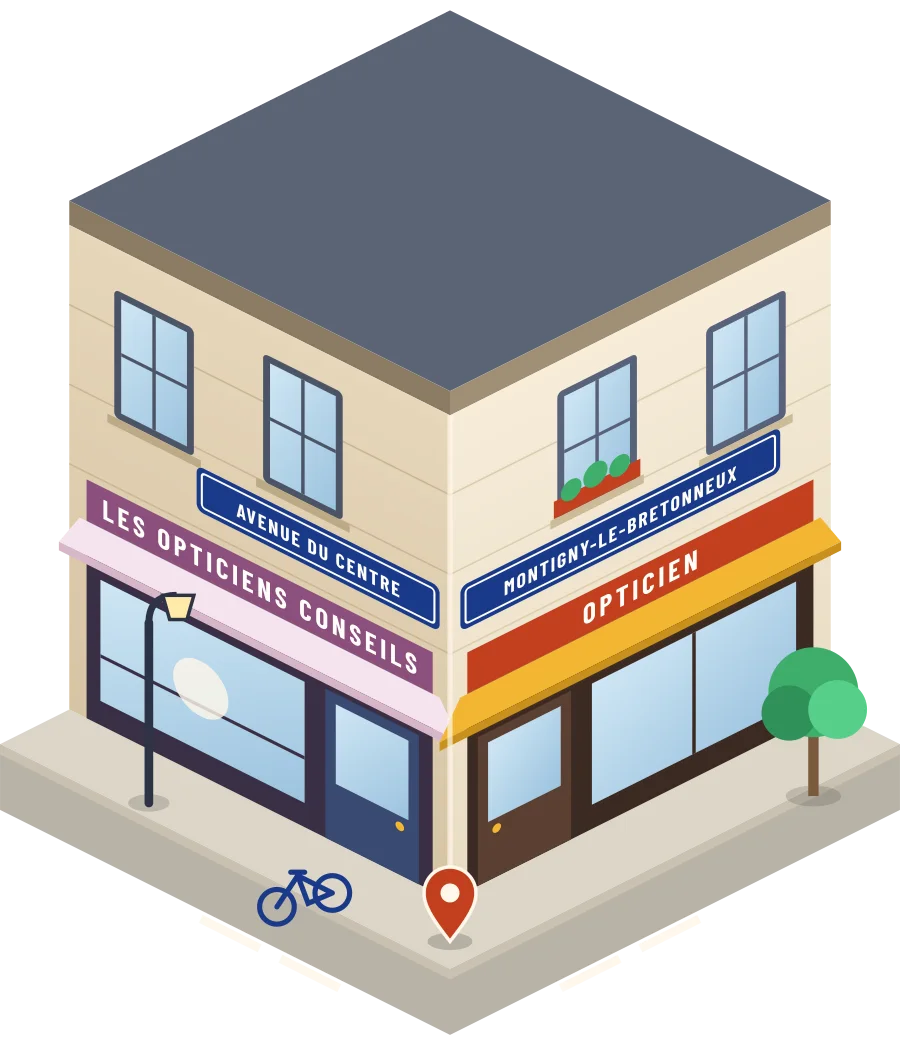 Les Opticiens Conseils, opticien avenue du Centre à Montigny-le-Bretonneux (illustration)