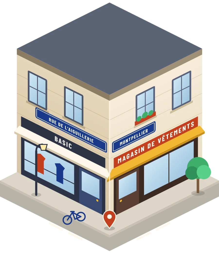 Basic, magasin de vêtements rue de l'Aiguillerie à Montpellier (illustration)
